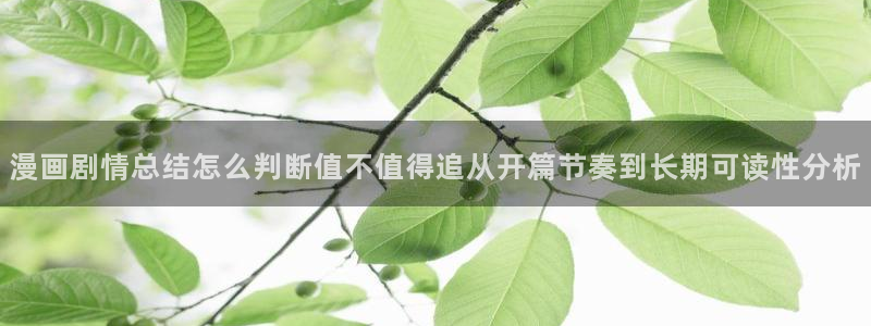 免费漫画漫画章节:漫画剧情总结怎么判断值不值得追从开篇节奏到长期可读性分析